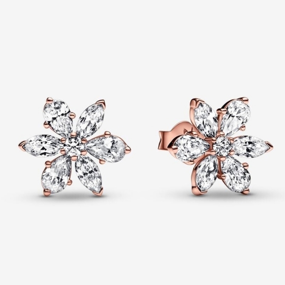 Pandora Jewelry - Authentic Pandora Sparkling Herbarium Cluster Stud Earrings
